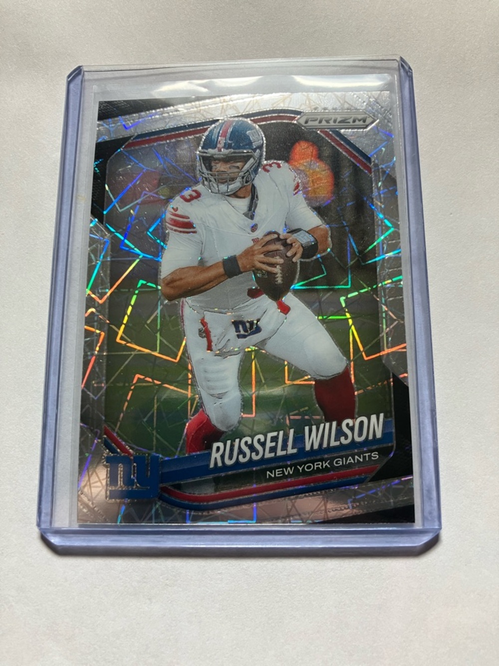2025 Panini Prizm Russell Wilson New York Giants Prizm Football Card NM+